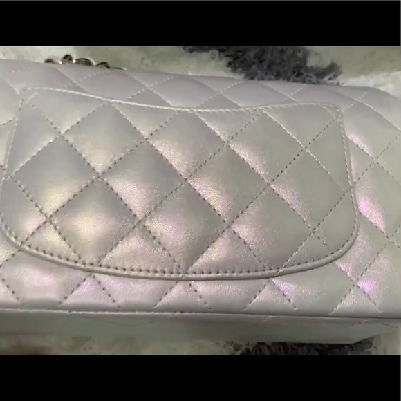 Chanel Ivory Iridescent Mini Rectangle Bag - Picture 3 of 8